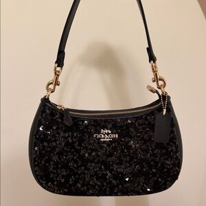 Coach black sparkly Teri